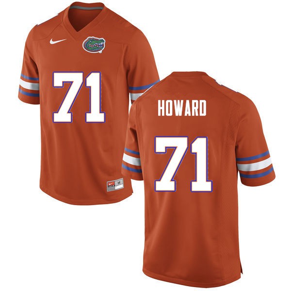 Men #71 Chris Howard Florida Gators College Football Jerseys Orange